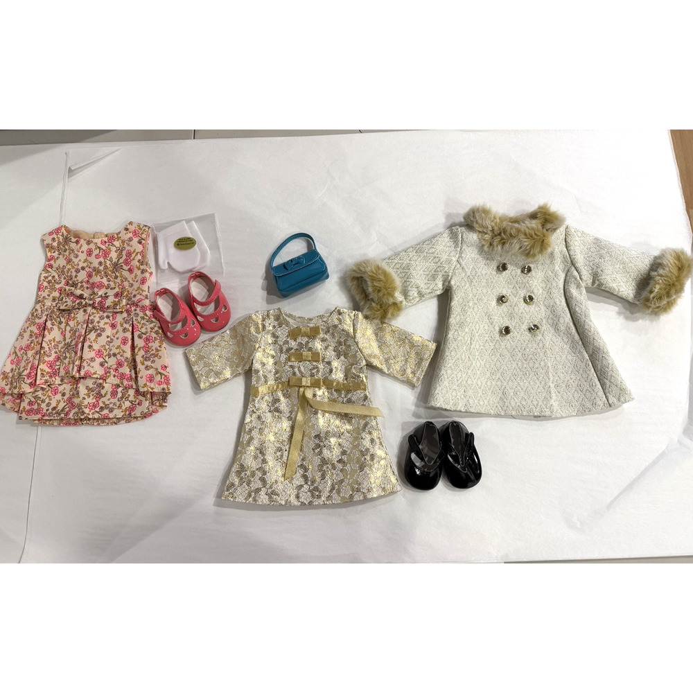 American Girl Melody Music Dress & fancy coat & dress Retired